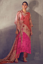 Load image into Gallery viewer, Pure Bemberg Silk Digital Print Kaftan Style Designer Suit