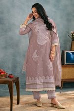 Load image into Gallery viewer, Pure South Cotton Top Dyed Jacquard Daily Wear Straight Cut Salwar Kameez