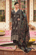 Load image into Gallery viewer, Pure Muslin Jacquard Digital Print Salwar Kameez
