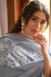 Designer Mal Mal Cotton Suit With Hand Block Print