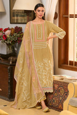 Load image into Gallery viewer, Elegant Cotton Salwar Kameez With Block Print