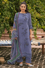 Load image into Gallery viewer, Premium Malai Chanderi Jacquard Cotton Salwar Kameez With Lace Work