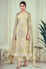 Load image into Gallery viewer, Beige Color Pure Cotton Digital Print Casual Salwar Kameez