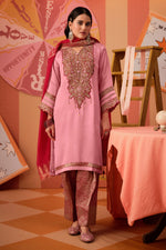 Load image into Gallery viewer, Designer Jacquard Patchwork Embroidered Traditional Salwar Suit