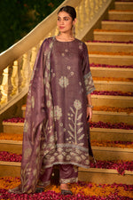 Load image into Gallery viewer, Premium Pure Organza Embroidered Salwar Kameez With Gold Zari Dupatta