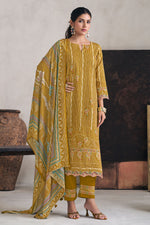 Load image into Gallery viewer, Digital Print Premium Corduroy Mustard Casual Dress