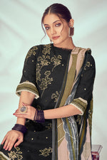 Load image into Gallery viewer, Black Pure Cotton Khadi Block Print Casual Dress