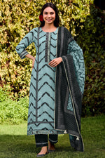 Load image into Gallery viewer, Casual Cotton Digital Print Suit Set