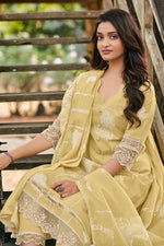 Load image into Gallery viewer, Pure Cotton Embroidery Block Print Straight Cut Salwar Kameez
