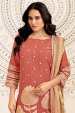 Load image into Gallery viewer, Pure Lilen Jacquard Handwork Embroidered Designer Salwar Kameez