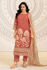 Load image into Gallery viewer, Pure Lilen Jacquard Handwork Embroidered Designer Salwar Kameez