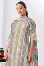 Load image into Gallery viewer, Pure Linen Digital Print Multi Color Casual Suit