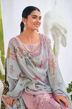 Load image into Gallery viewer, Pure Cotton Butti Embroidered Straight Cut Salwar Kameez