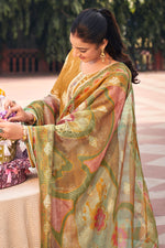 Load image into Gallery viewer, Designer Muslin Jacquard Straight Cut Suit