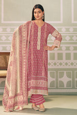Load image into Gallery viewer, Pure Mal Mal Cotton Hand Block Printed Straight Cut Salwar Kameez