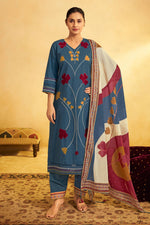 Load image into Gallery viewer, Premium Cotton Patchwork Embroidery Traditional Salwar Suit