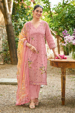 Load image into Gallery viewer, Premium Cotton Borer Embroidered Designer Straight Cut Salwar Kameez