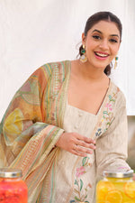Load image into Gallery viewer, Classic South Cotton Suit With Fancy Embroidery