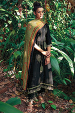 Load image into Gallery viewer, Pure Russian Silk Gold Print Designer Salwar Kameez