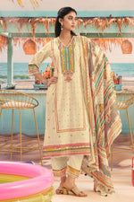 Load image into Gallery viewer, Premium Cotton Embroidered Work Party Wear Designer Straight Cut Salwar Kameez