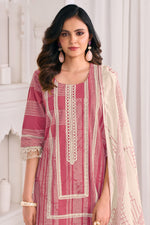 Load image into Gallery viewer, Pure Cotton Hand Block Printed Ethnic Salwar Kameez With Lace Dupatta