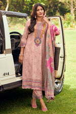 Load image into Gallery viewer, Pure Mal Mal Cotton Embroidered Digital Print Designer Salwar Kameez