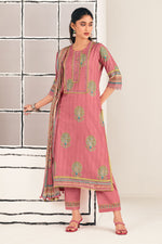 Load image into Gallery viewer, Fashionable Pink Cotton Daily Wear Suit With Designer Dupatta