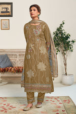 Load image into Gallery viewer, Pure Moga Silk Embroidery Digital Print Designer Trending Long Salwar Kameez For Women'S