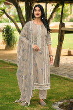 Load image into Gallery viewer, Pure Organdy Hand Block Print Designer Salwar Kameez