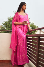 Load image into Gallery viewer, Purple Russian Box Pleated Jumpsuit With Cape Jacket