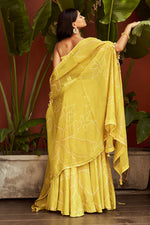 Load image into Gallery viewer, Lime Green Russian Printed 3 Piece Umbrella Skirt With Cape Jacket