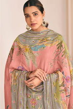 Load image into Gallery viewer, Pure Mal Jacquard Brush Paint With Embroidered Designer Salwar Kameez