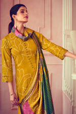 Load image into Gallery viewer, Pure Pashmina Digital Print Mustard Color Salwar Suit