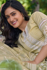 Load image into Gallery viewer, Beige Color Designer Straight Cut Salwar Suit