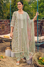 Load image into Gallery viewer, Pure Borer Cotton Digital Print Designer Straight Cut Salwar Kameez
