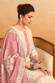 Traditional South Cotton Jacquard Work Casual Wear Salwar Kameez