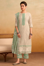 Load image into Gallery viewer, Women Pure South Cotton Embellished Jacquard Salwar Suit