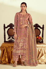 Load image into Gallery viewer, Pure Tissue Fancy Jacquard Digital Print Designer Salwar Kameez