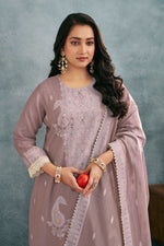 Load image into Gallery viewer, Pure South Cotton Top Dyed Jacquard Daily Wear Straight Cut Salwar Kameez