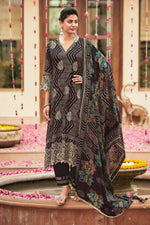 Load image into Gallery viewer, Pure Muslin Jacquard Digital Print Salwar Kameez
