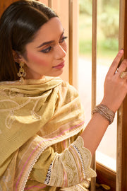 Elegant Cotton Salwar Kameez With Block Print