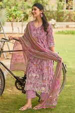 Load image into Gallery viewer, Pure Mal Chanderi Hand Block Print Salwar Kameez
