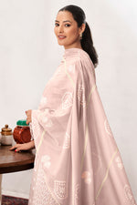 Load image into Gallery viewer, Pink Pure Cotton Heavy Embroidery Patchwork Long Dress
