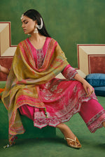 Load image into Gallery viewer, Jacquard Embroidered Designer Straight Cut Salwar Kameez
