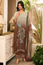 Load image into Gallery viewer, Designer Organza Twill Handwork Salwar Kameez With Lace Dupatta