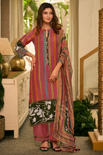 Load image into Gallery viewer, Luxury Mal Chanderi Printed Salwar Suit With Gold Print Dupatta
