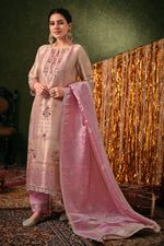 Load image into Gallery viewer, Premium Bemberg Jacquard Hand Work Party Wear Salwar Kameez