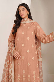Pure Chanderi Jacquard Designer Embroidered Salwar Kameez