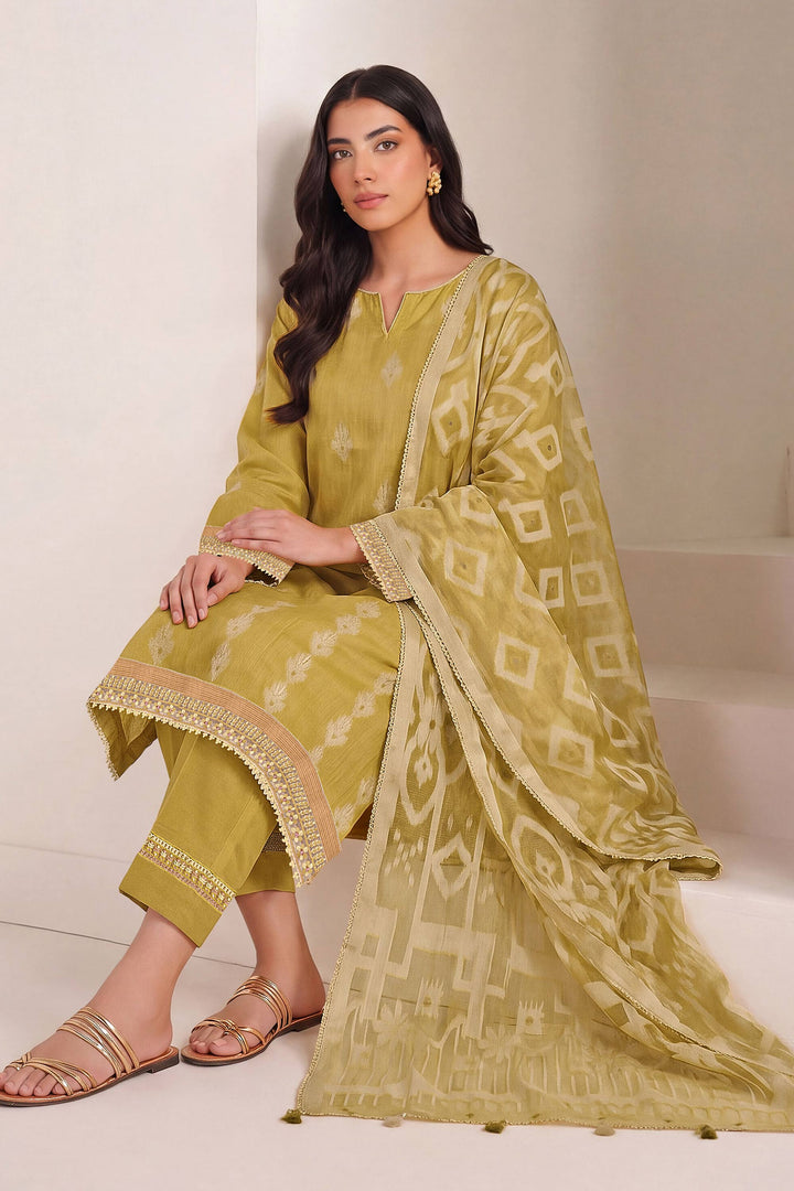 Premium Mal Chanderi Jacquard Lace Work Salwar Suit