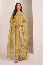 Load image into Gallery viewer, Premium Mal Chanderi Jacquard Lace Work Salwar Suit